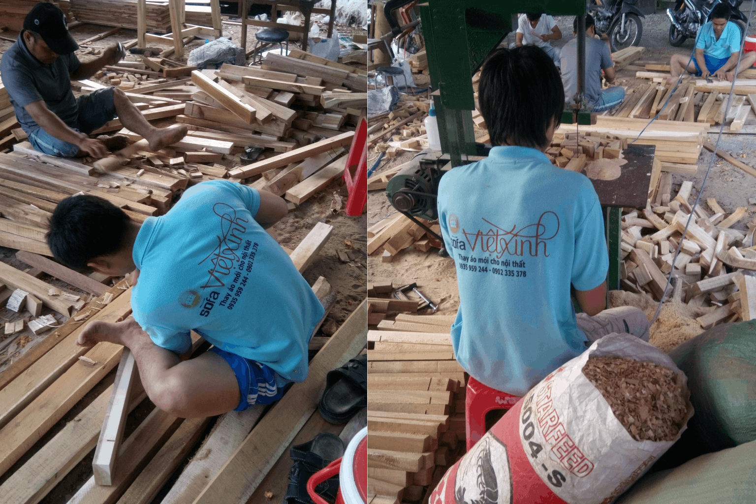 Việt Xinh Sofa bọc lại sofa tại xưởng